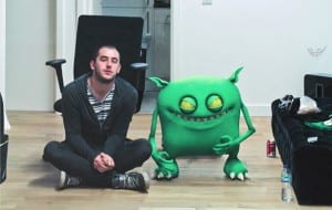 Feed Me and his monster. Media credit to Do Androids Dance.