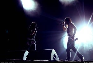 Lacuna Coil live in Bangalore. Media credit to Myopic Lenses Photography.
