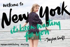 Swift has been in a number of ads for the New York board of tourism, much to New Yorkers chagrin. Media credit to NYCGO.com